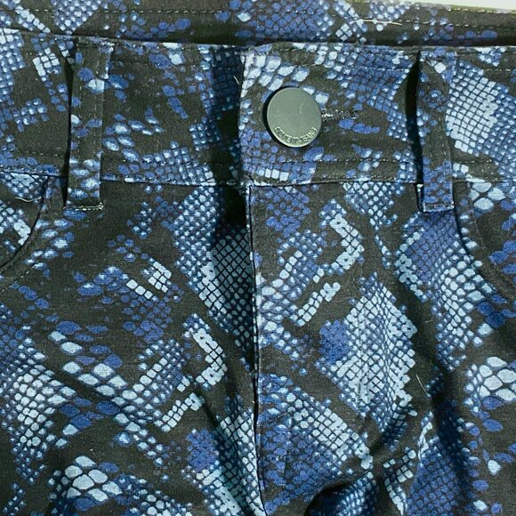 Seven7 Sz4 Indigo Pythod Skinny Pants - Picture 8 of 12